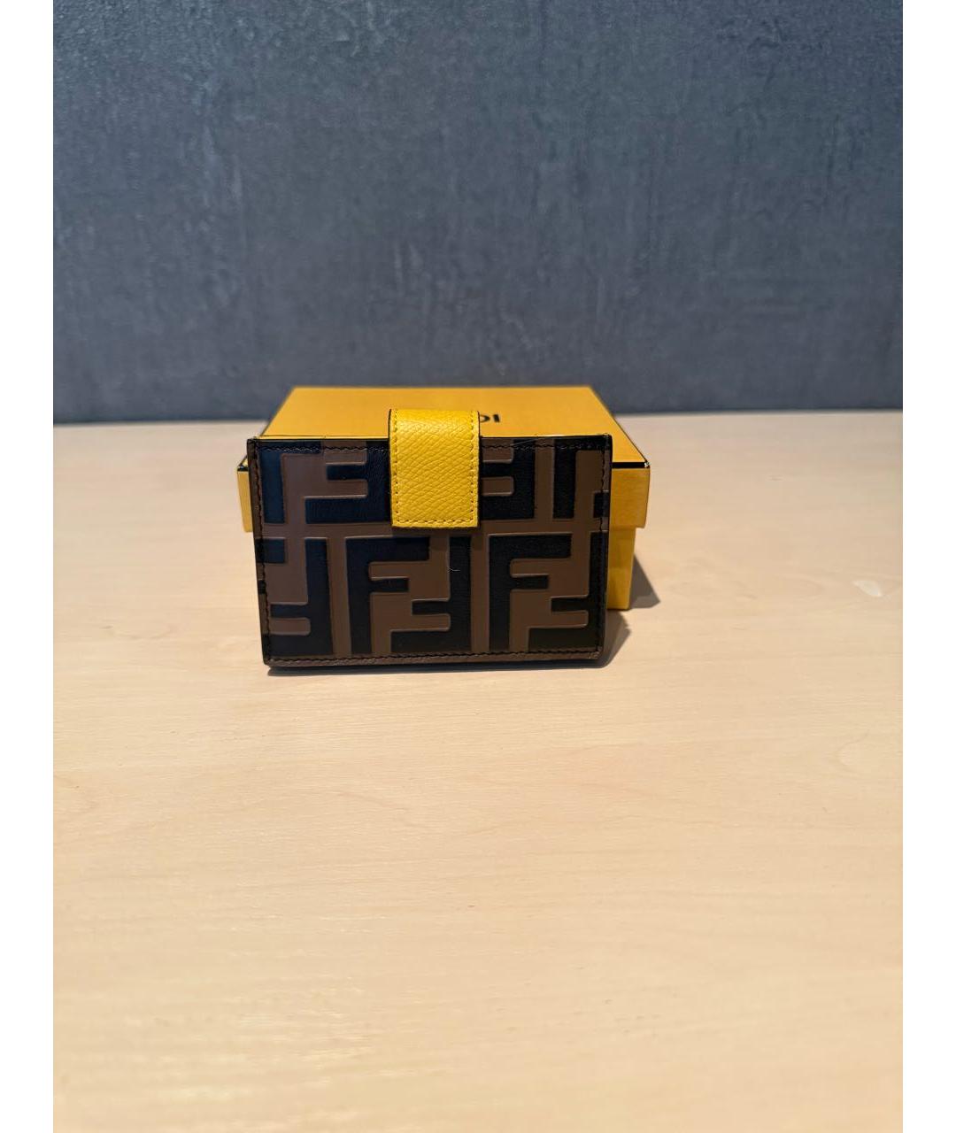 FENDI Коричневый кардхолдер, фото 3
