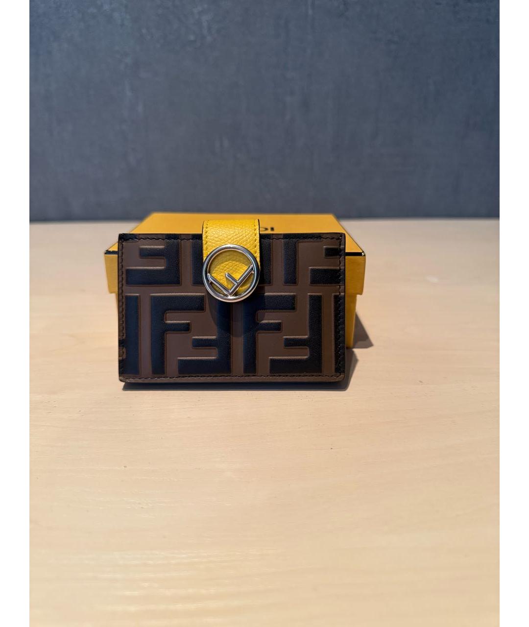 FENDI Коричневый кардхолдер, фото 5