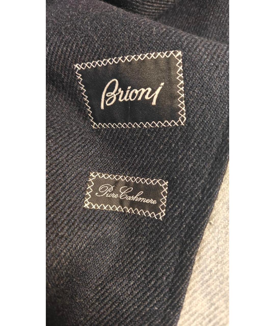 BRIONI Темно-синее кашемировое пальто, фото 5