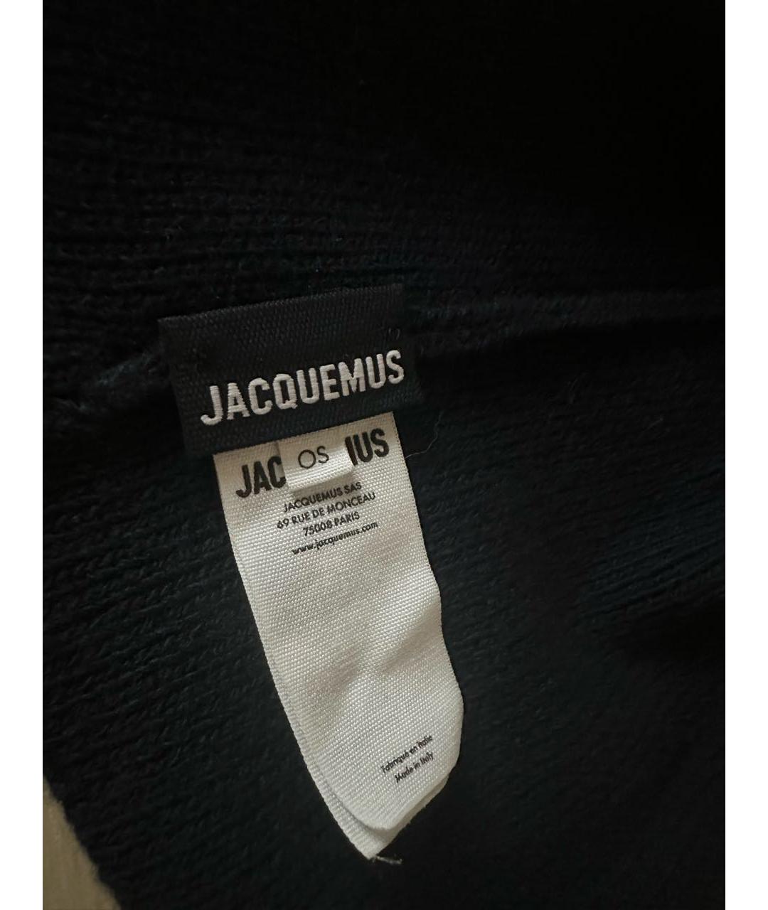 JACQUEMUS Темно-синяя шерстяная шапка, фото 4