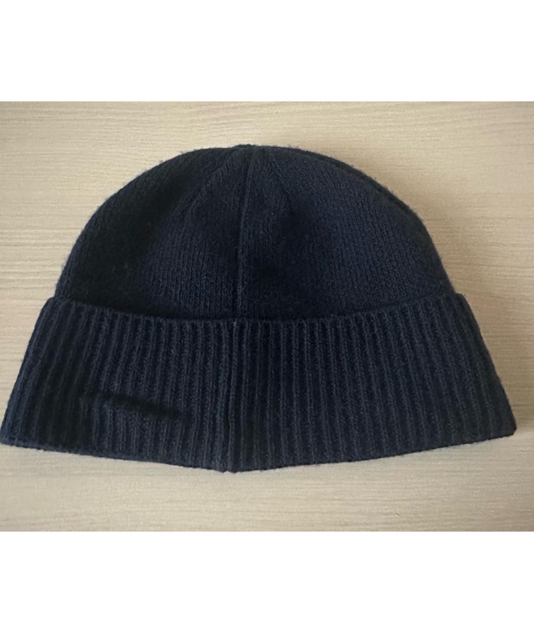 JACQUEMUS Темно-синяя шерстяная шапка, фото 2