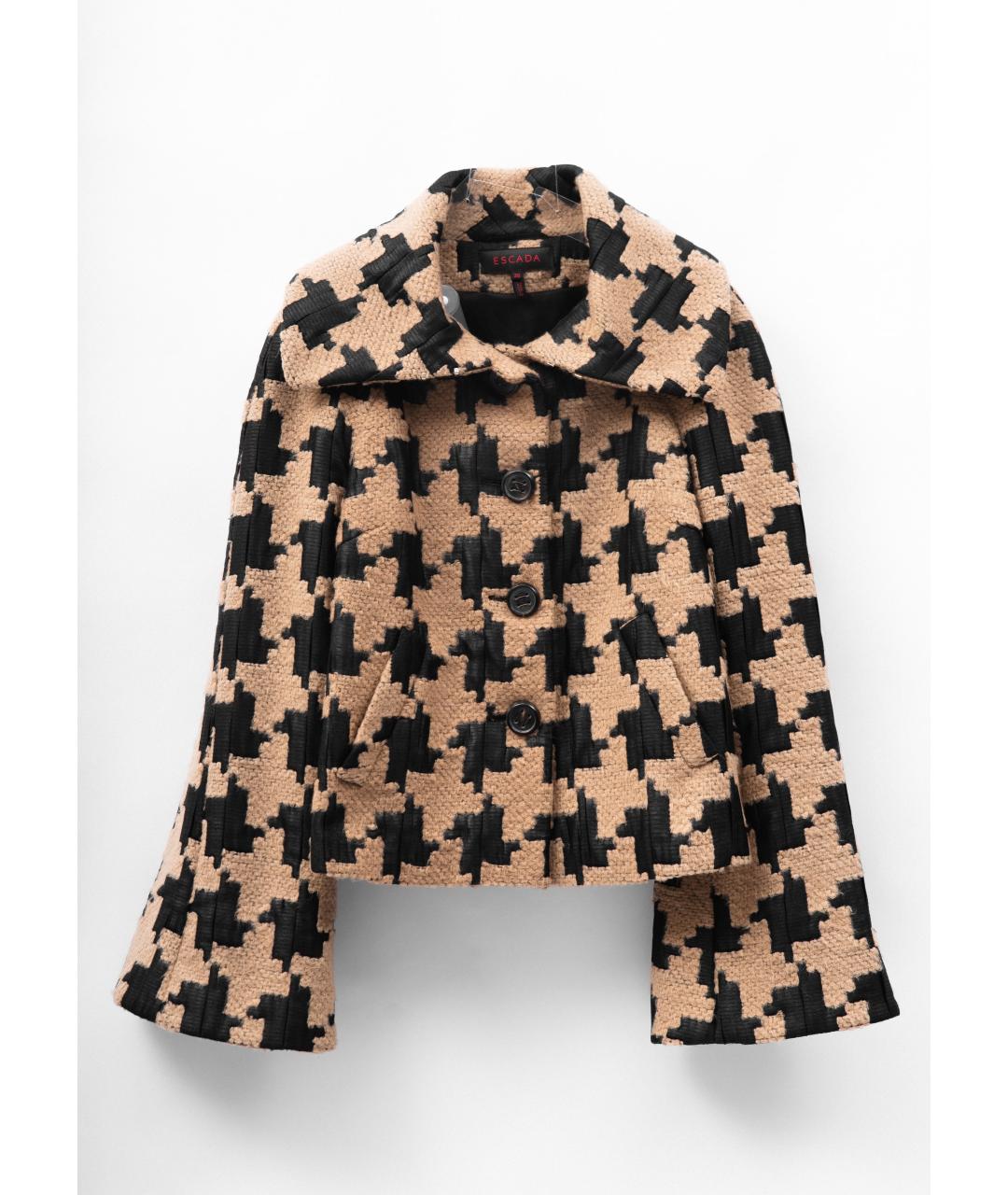 ESCADA Коричневая шерстяная куртка, фото 7