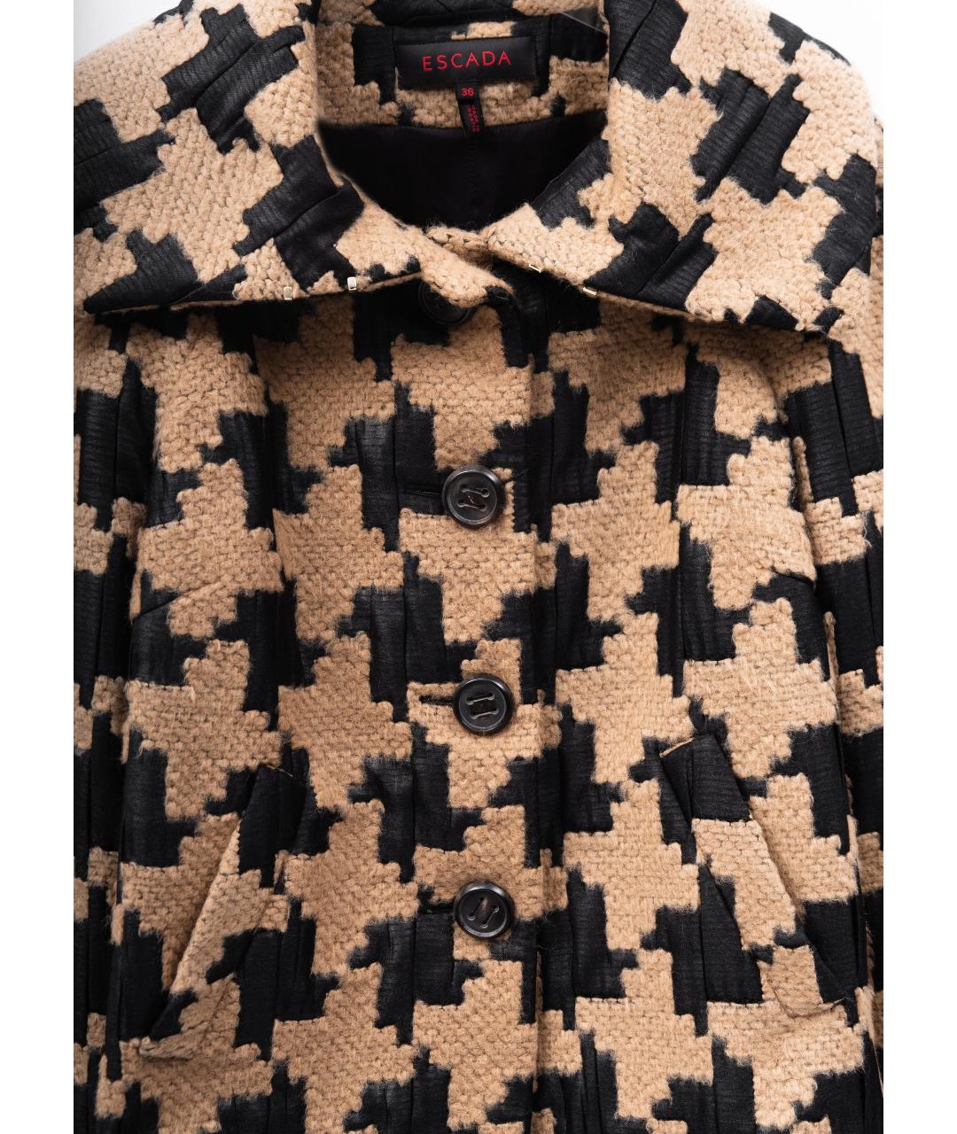 ESCADA Коричневая шерстяная куртка, фото 3