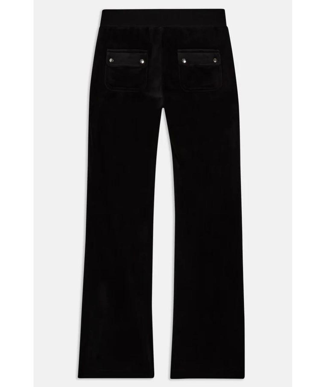 JUICY COUTURE Черные велюровые спортивные брюки и шорты, фото 2