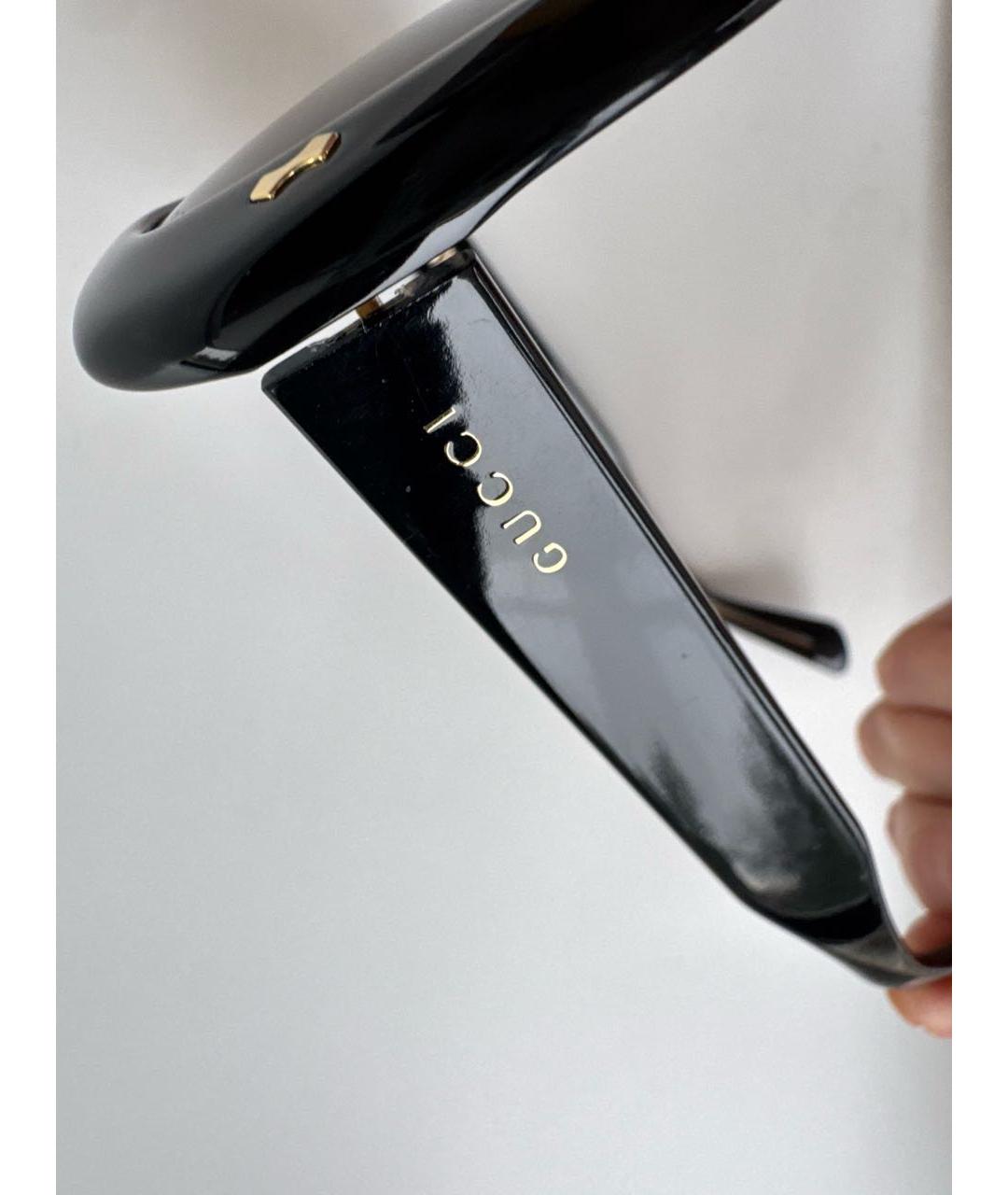 GUCCI Коричневые пластиковые солнцезащитные очки, фото 8