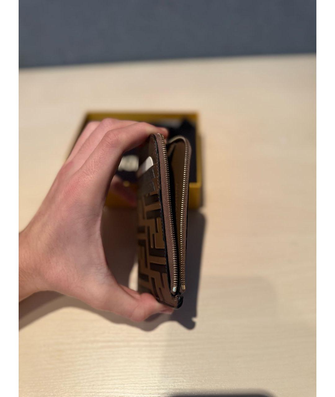 FENDI Коричневый кардхолдер, фото 4
