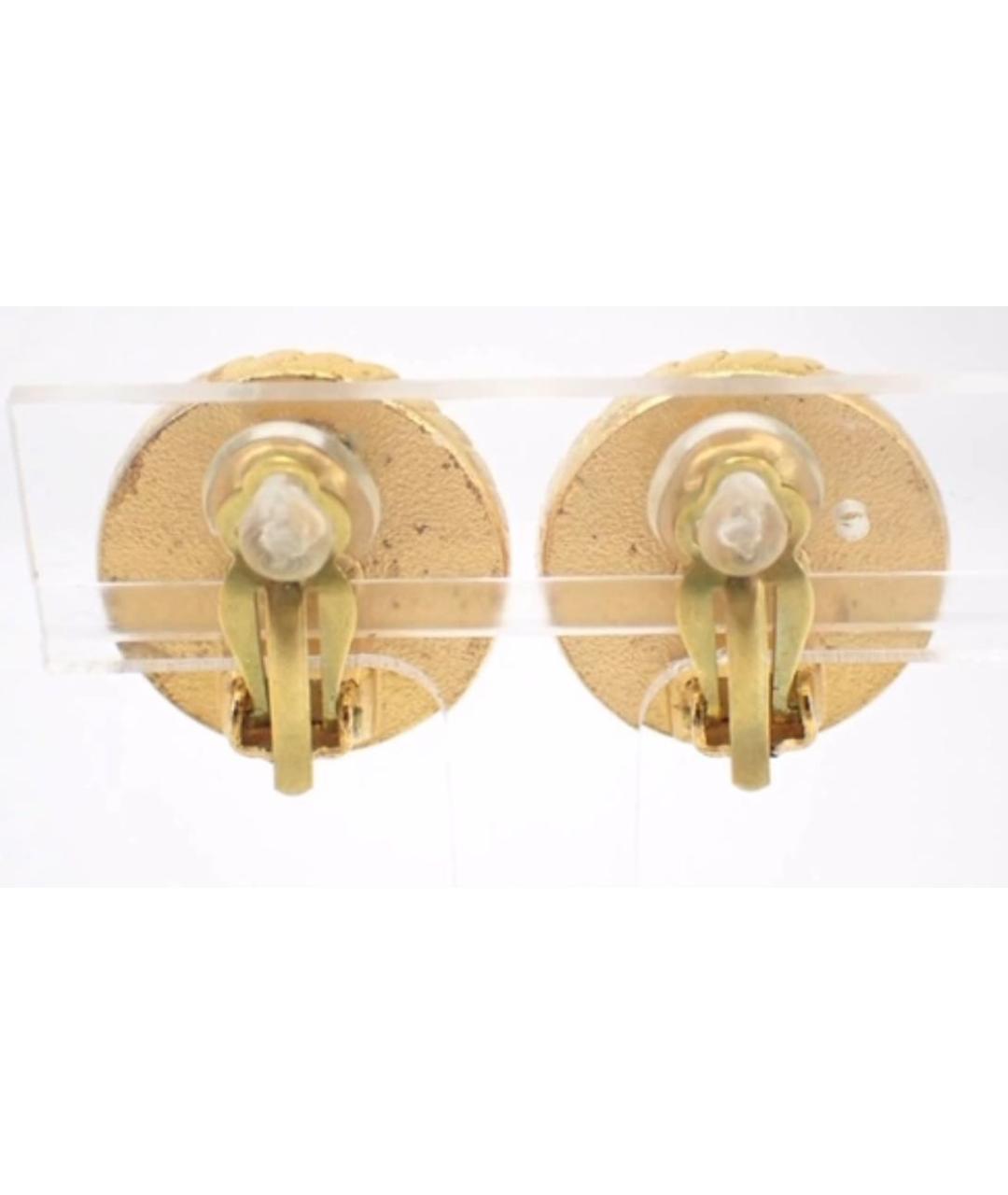 CHANEL Черные металлические серьги, фото 2