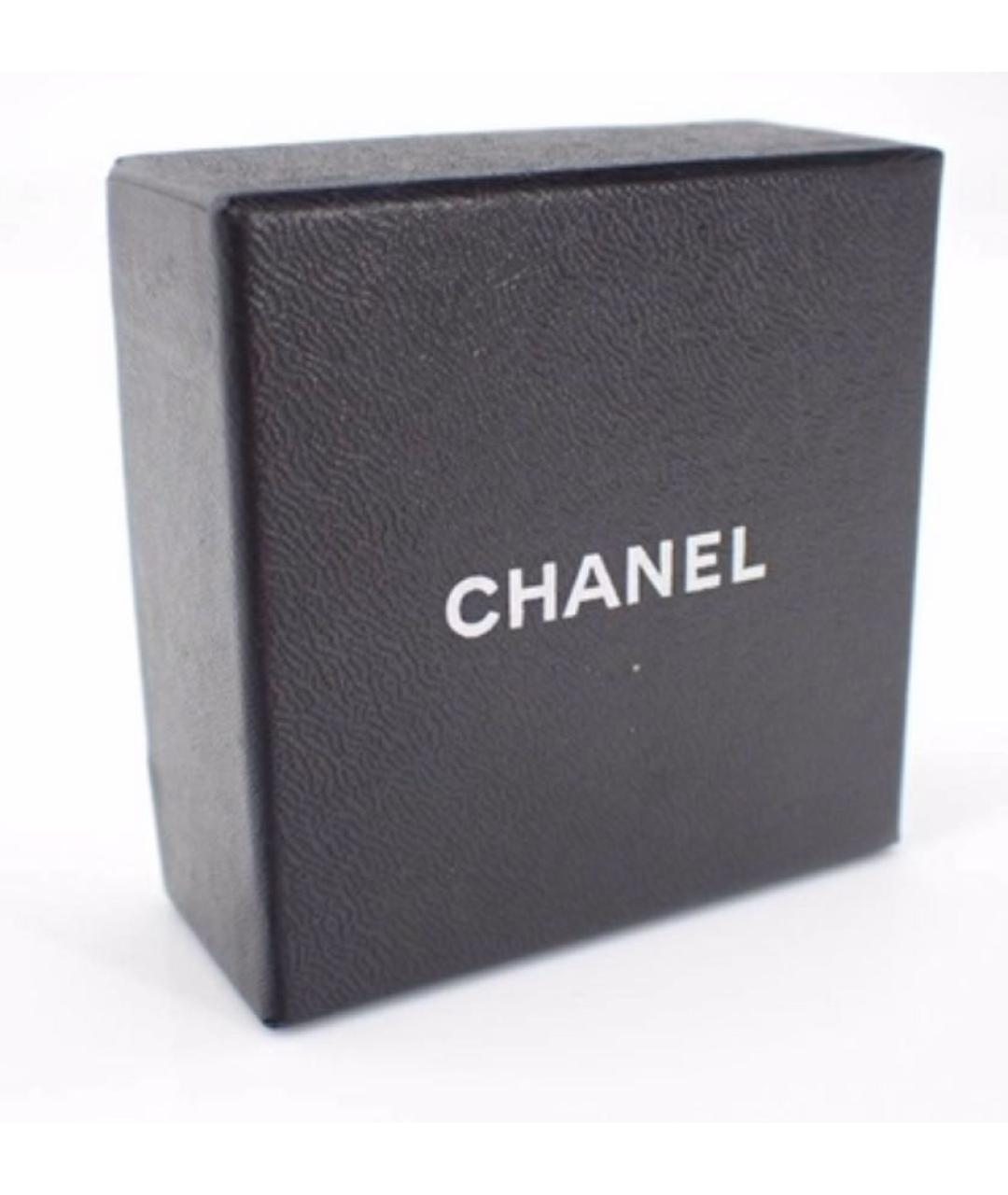 CHANEL Черные металлические серьги, фото 4