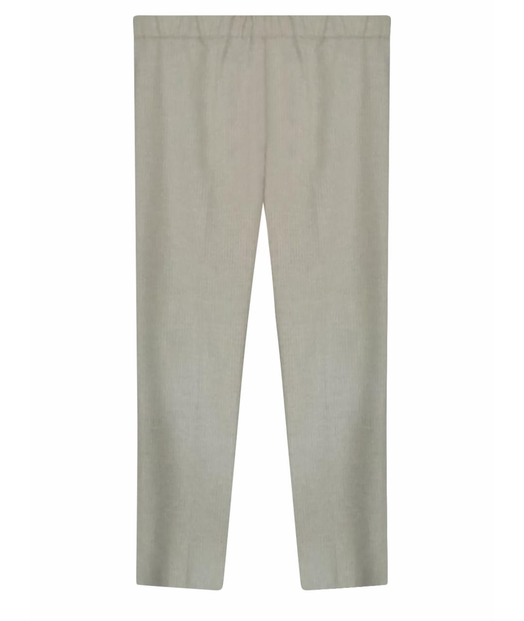 D.EXTERIOR Бежевые кашемировые прямые брюки, фото 1