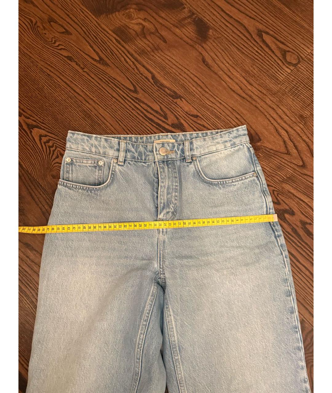 12 STOREEZ Голубые хлопковые прямые джинсы, фото 6