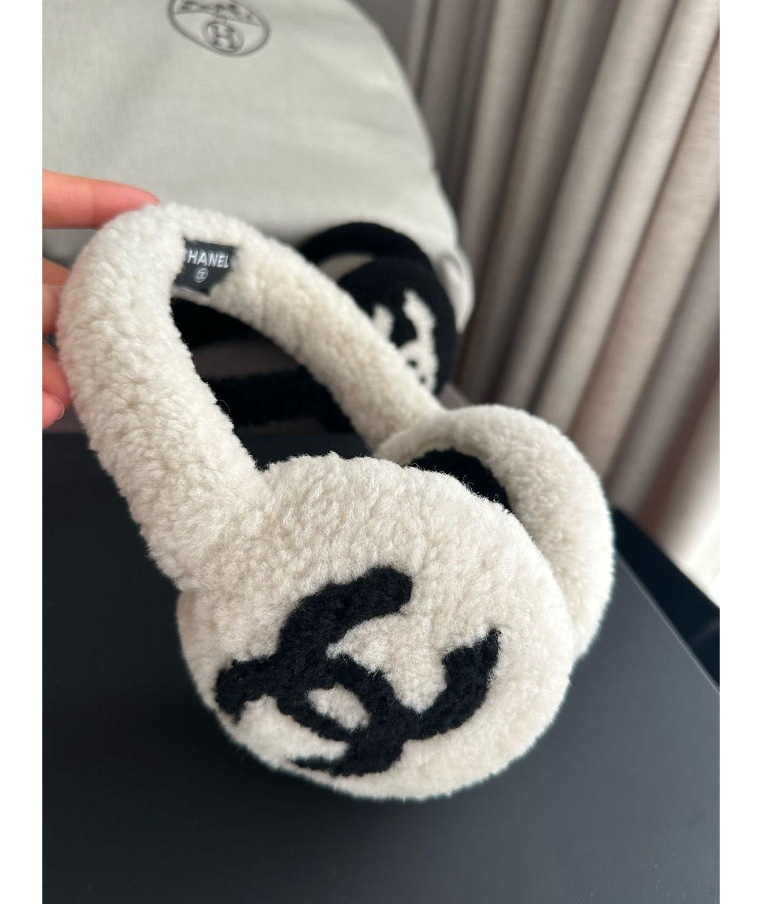 CHANEL Белые наушники, фото 4