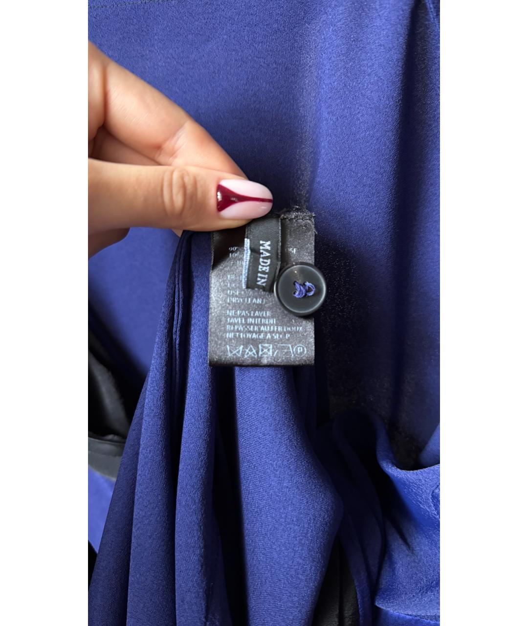 HAIDER ACKERMANN Синий вискозный кардиган, фото 5