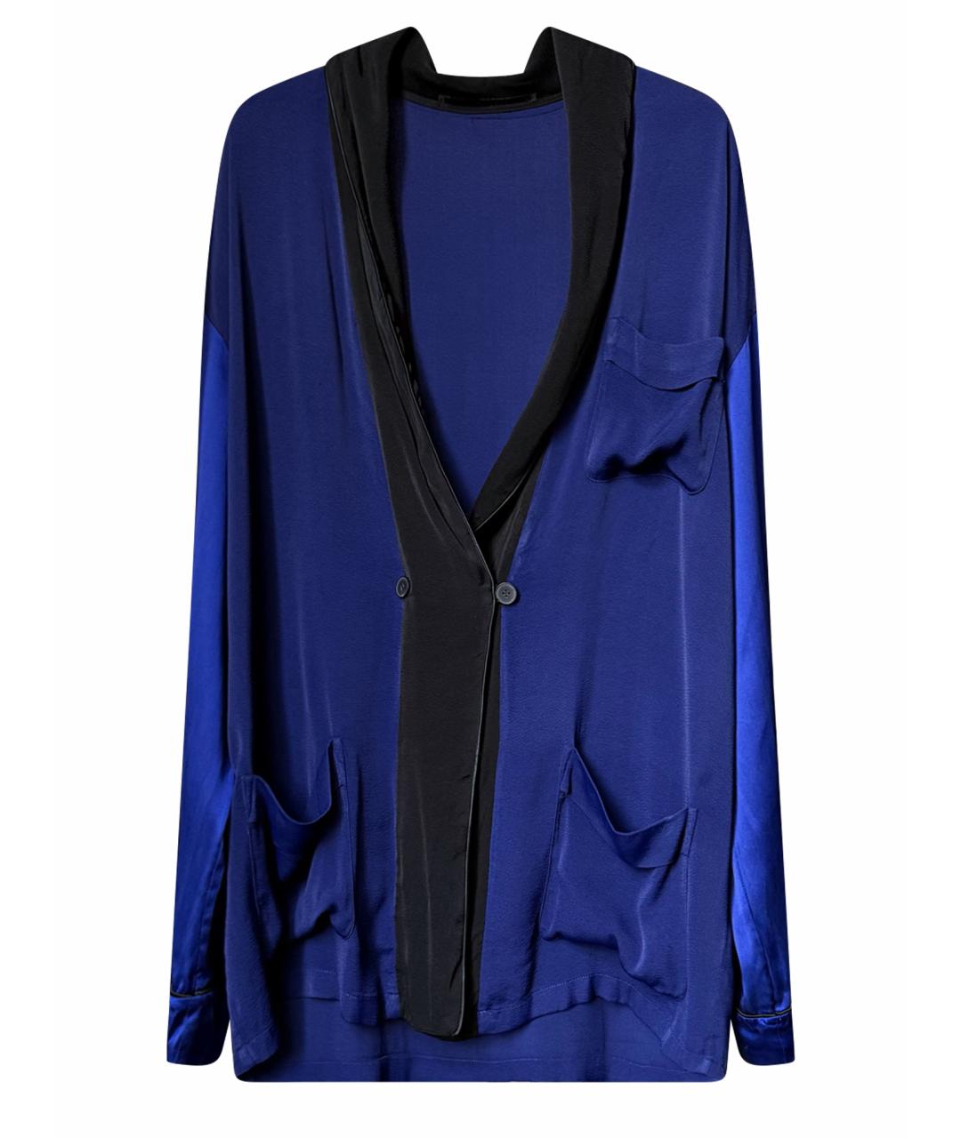 HAIDER ACKERMANN Синий вискозный кардиган, фото 1