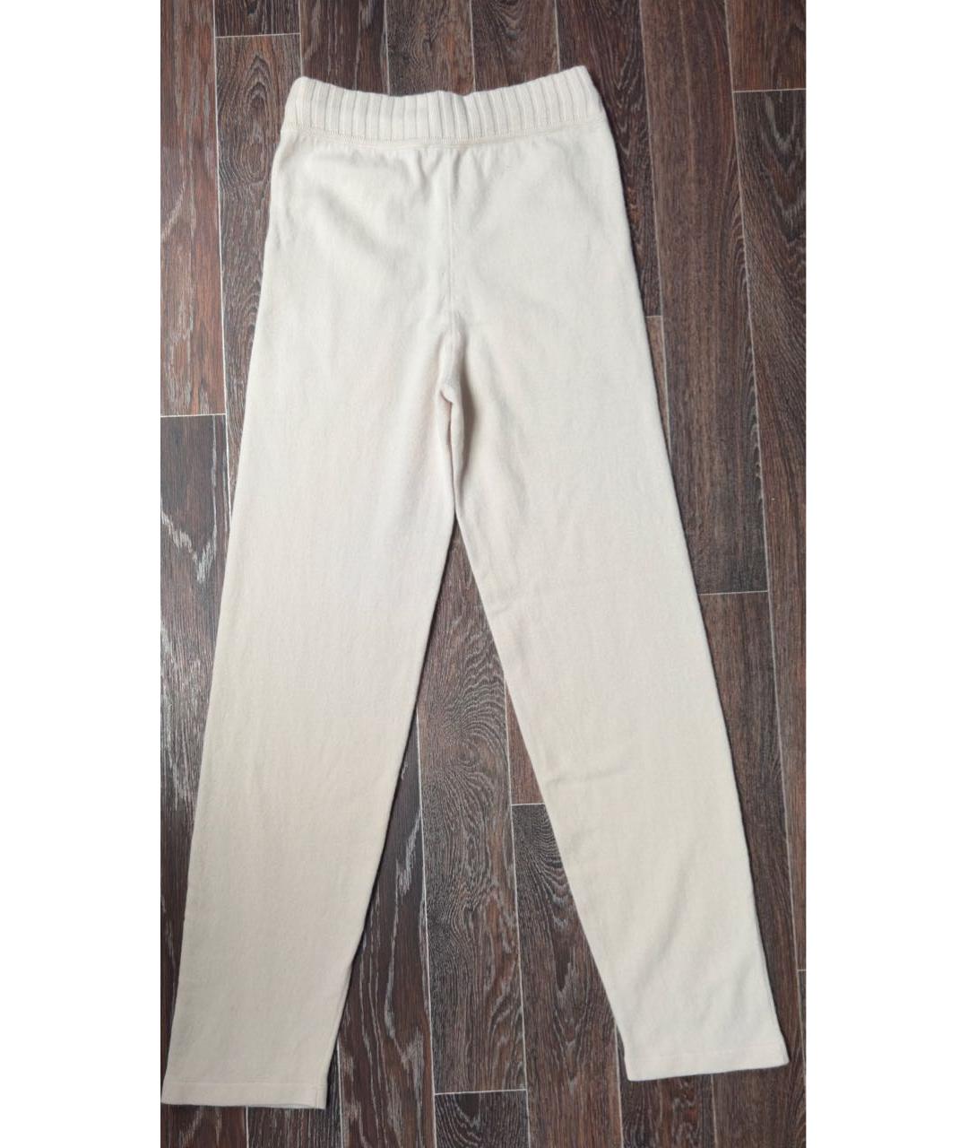 CHANEL Белые кашемировые прямые брюки, фото 2