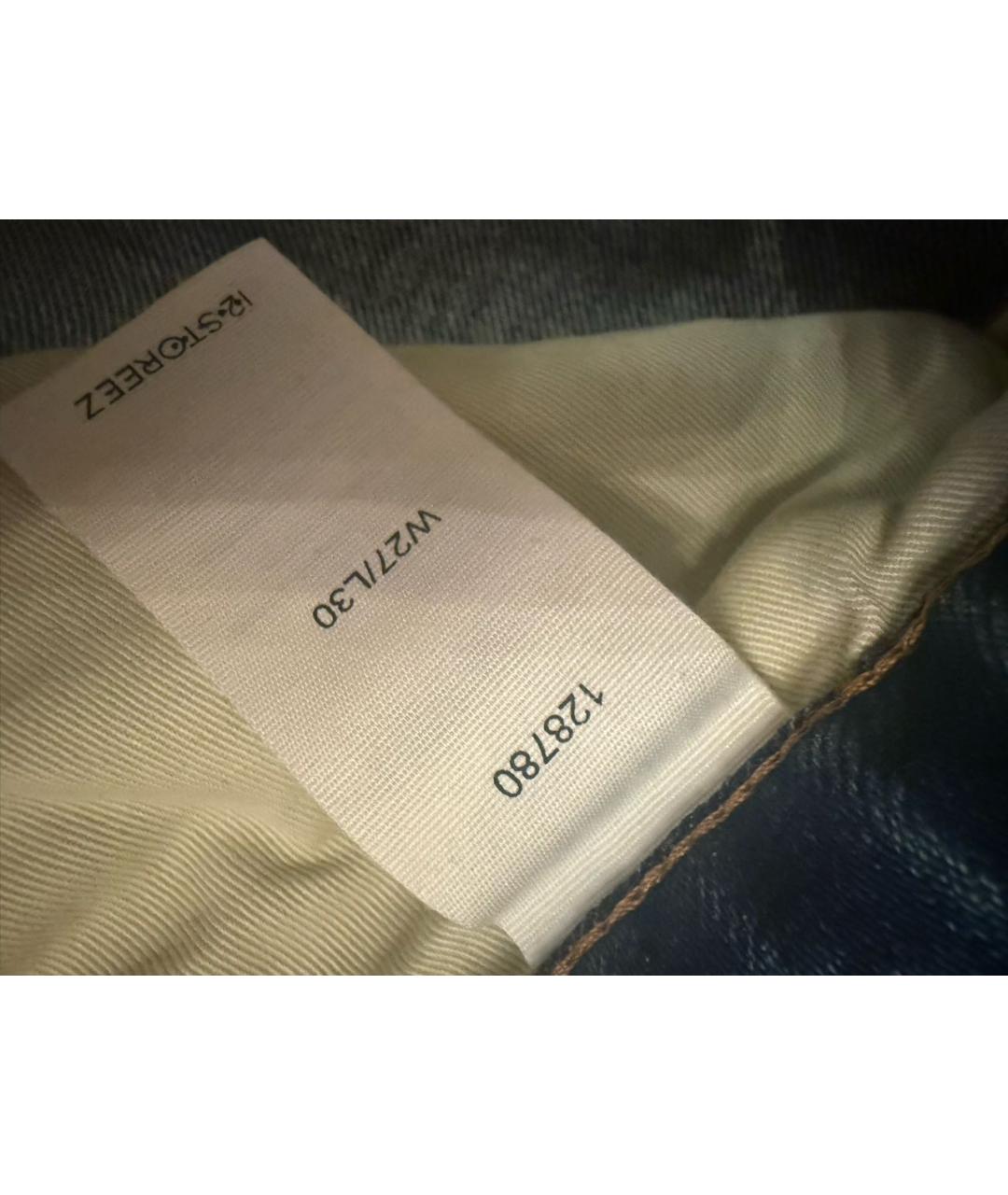 12 STOREEZ Голубые хлопковые прямые джинсы, фото 3