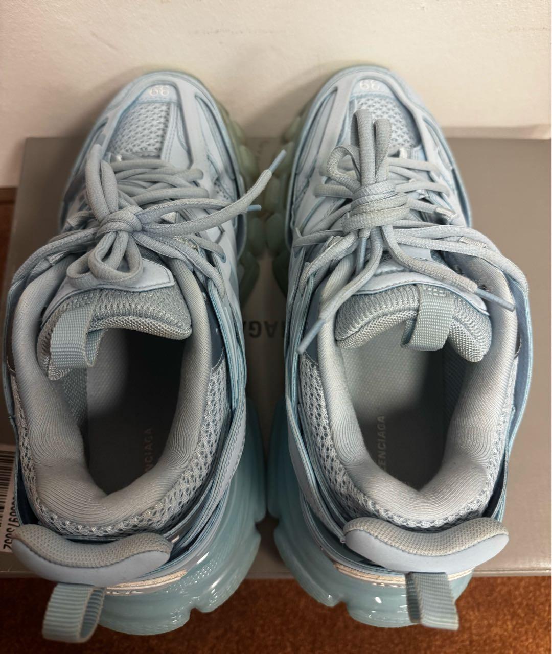 BALENCIAGA Голубые кроссовки, фото 3