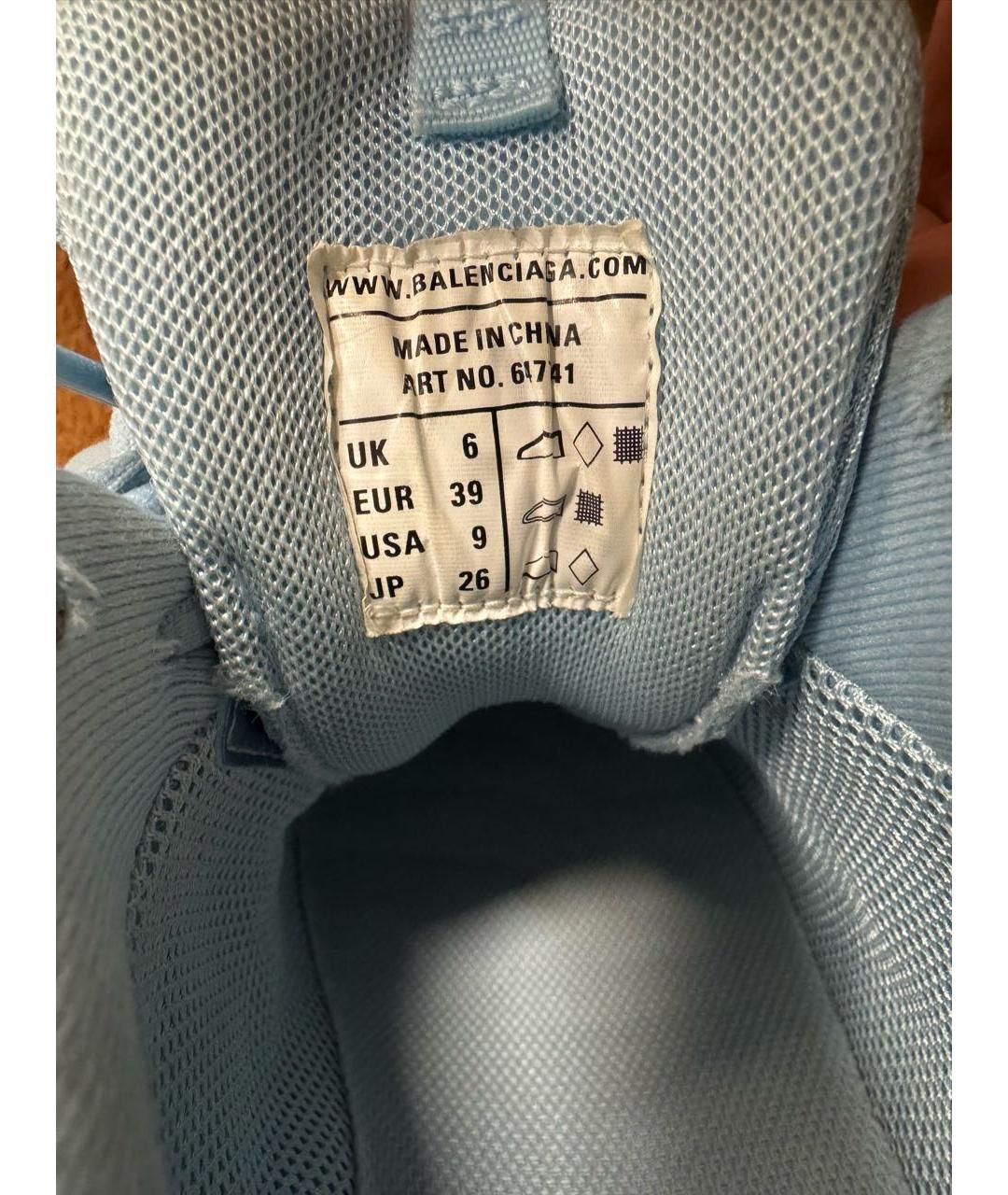 BALENCIAGA Голубые кроссовки, фото 8