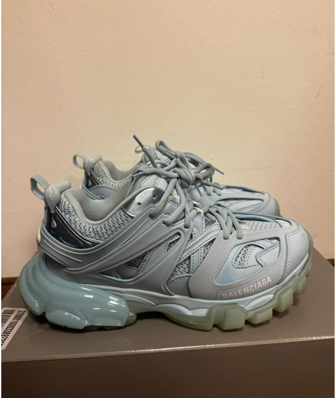 BALENCIAGA Голубые кроссовки, фото 9