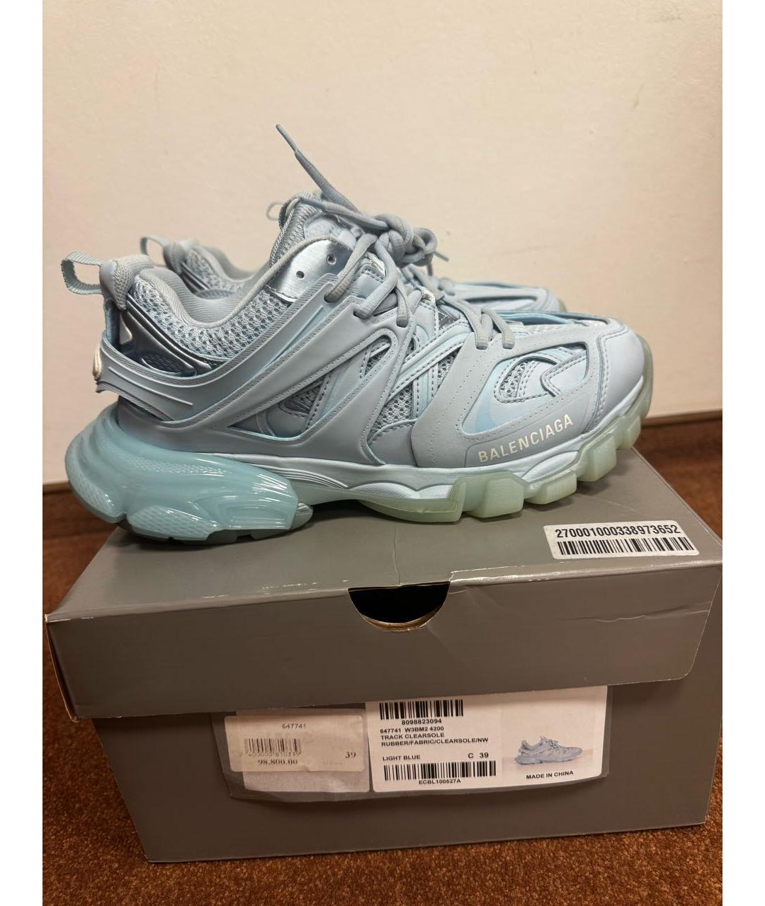 BALENCIAGA Голубые кроссовки, фото 6