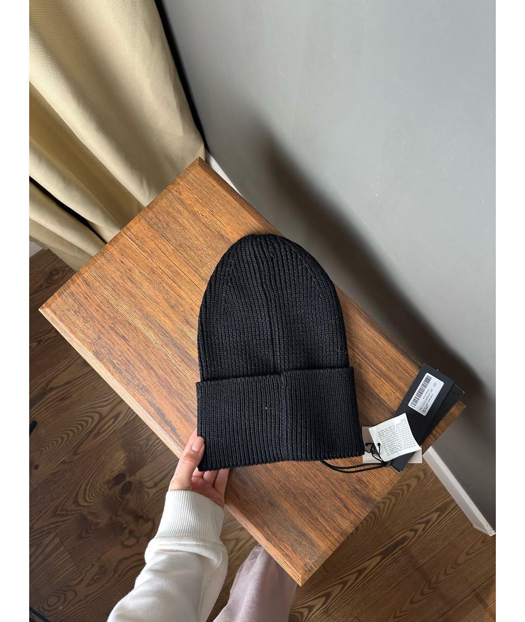 PALM ANGELS Черная шапка, фото 3