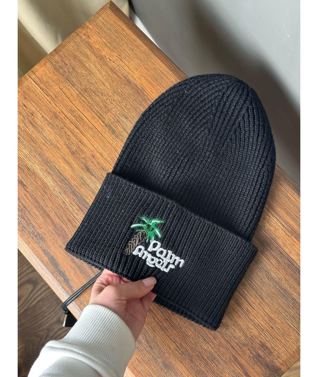 PALM ANGELS Черная шапка, фото 6