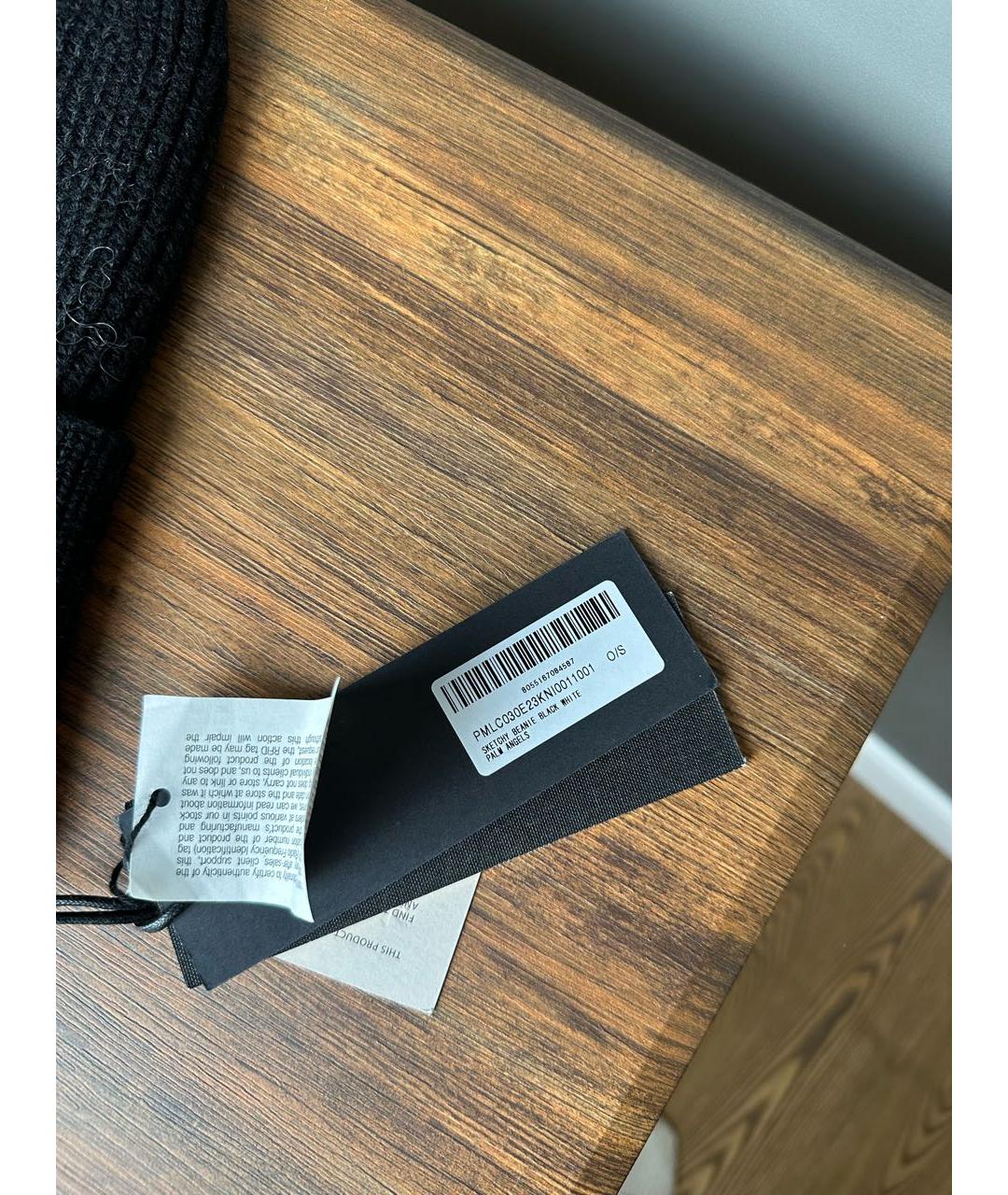 PALM ANGELS Черная шапка, фото 4