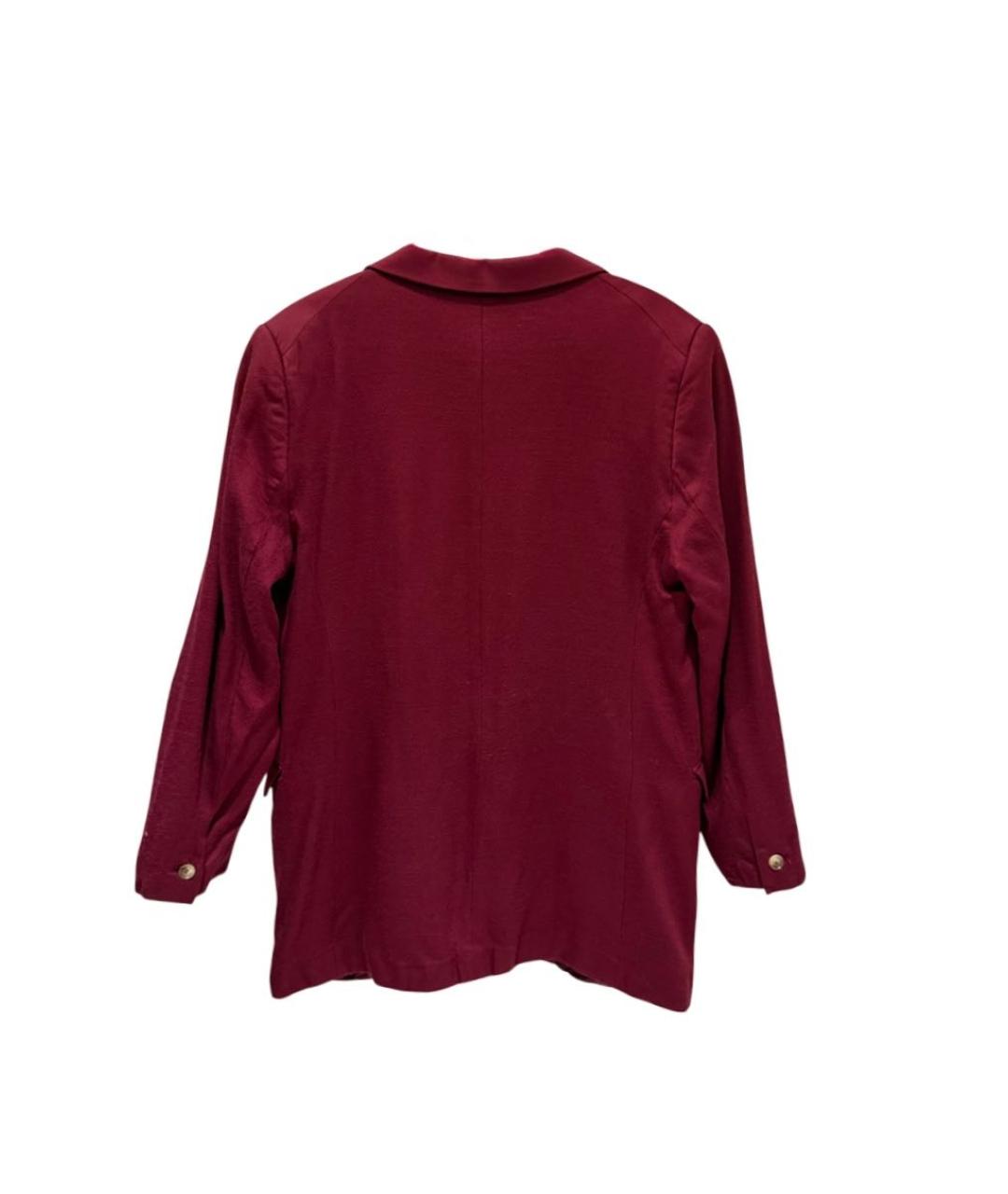 ACNE STUDIOS Бордовый шерстяной жакет/пиджак, фото 2