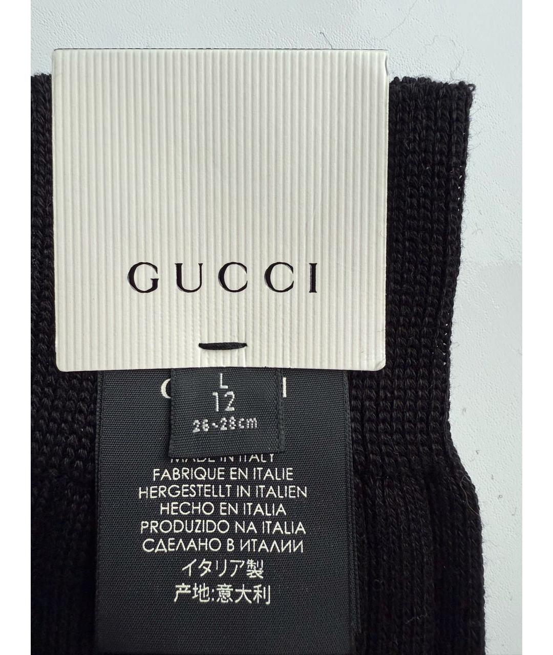 GUCCI Черные носки, чулки и колготы, фото 3