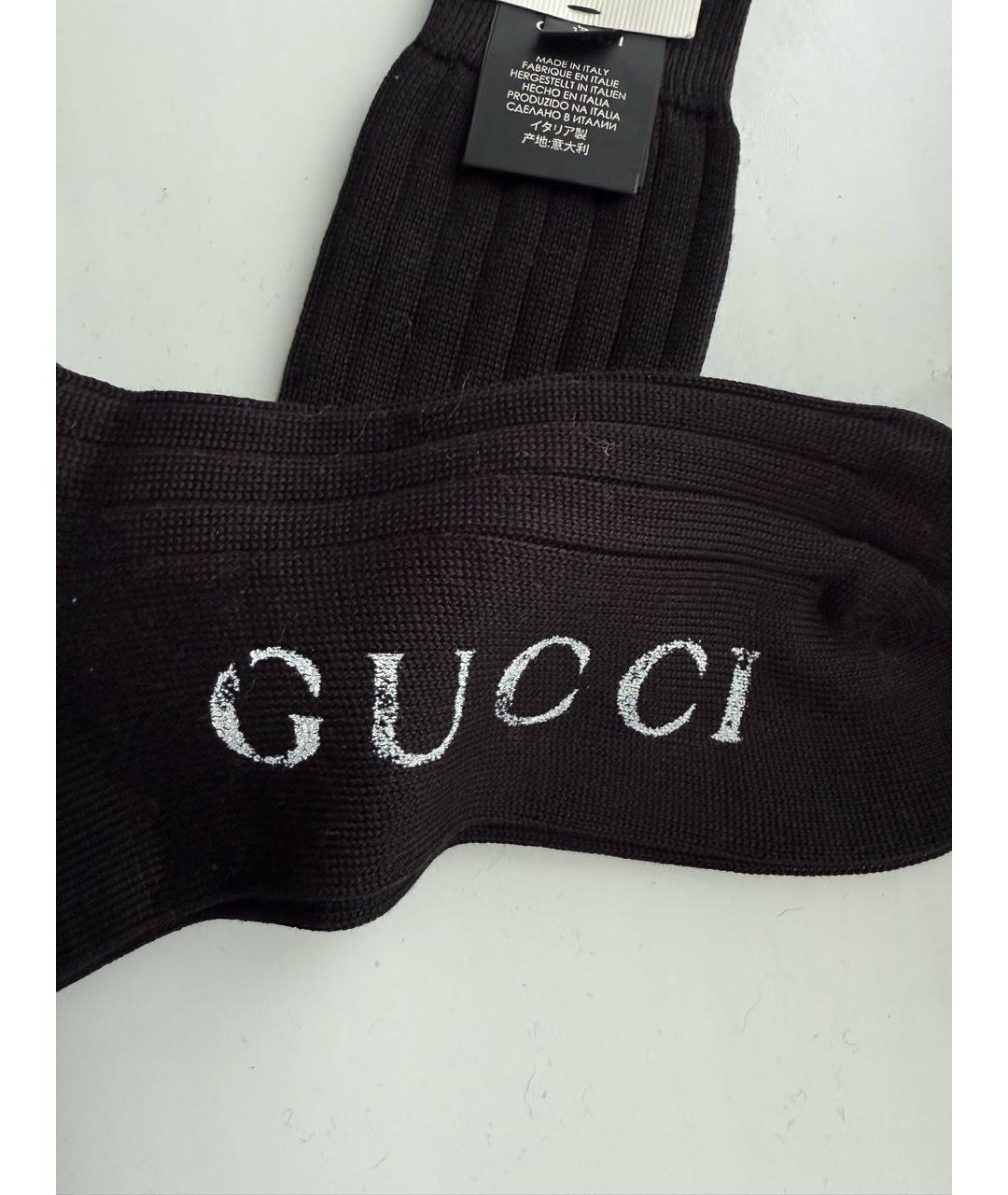 GUCCI Черные носки, чулки и колготы, фото 2