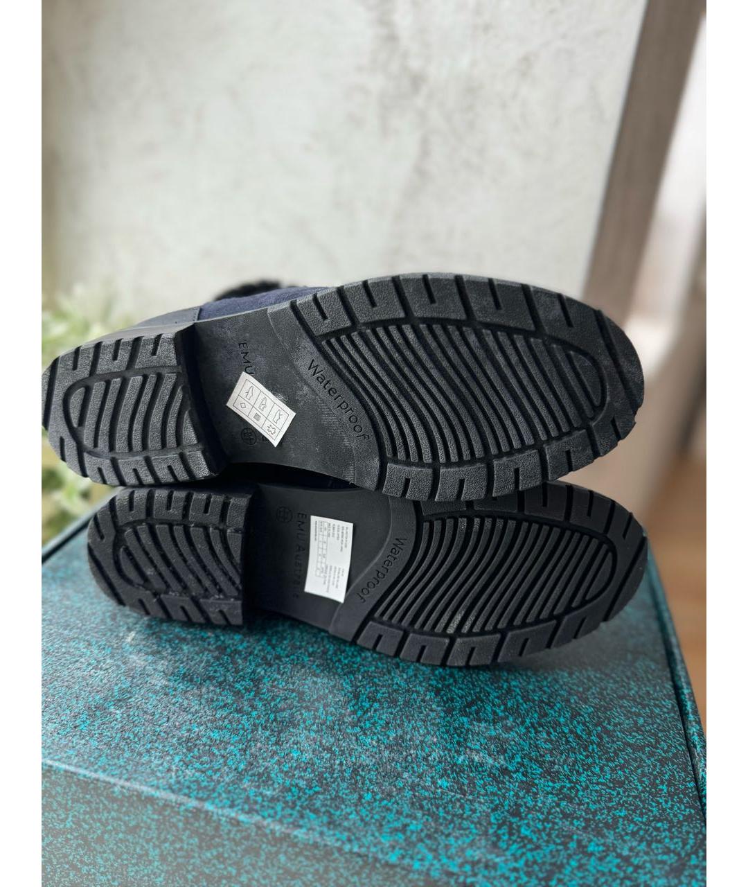 EMU Темно-синие замшевые ботинки, фото 7