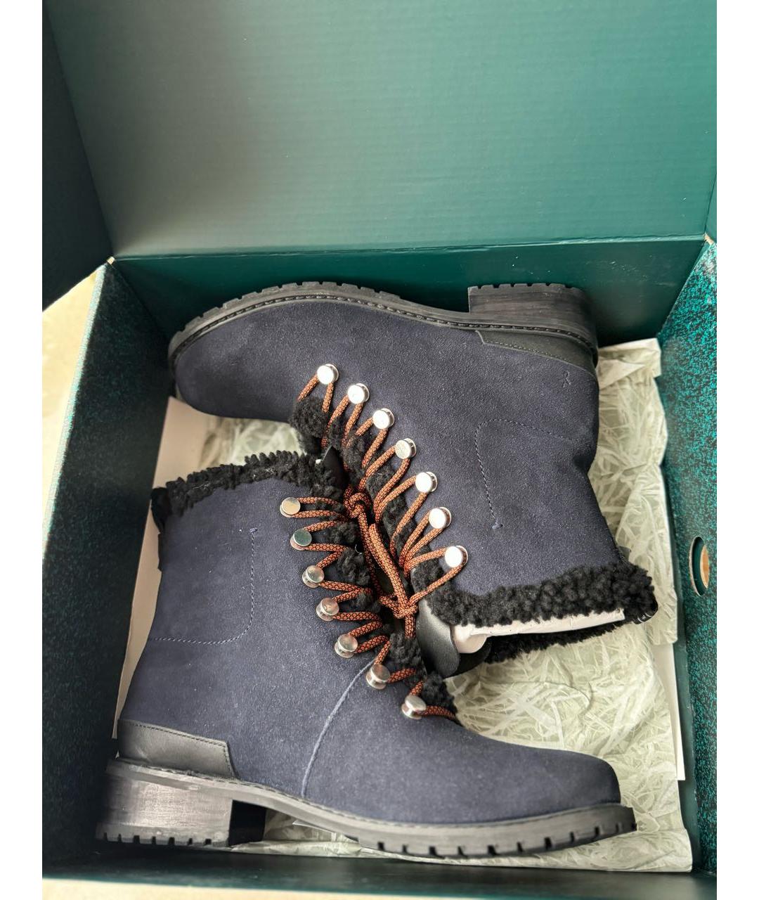 EMU Темно-синие замшевые ботинки, фото 2