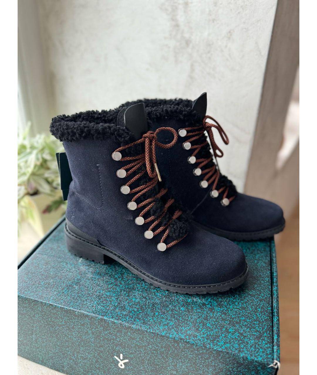 EMU Темно-синие замшевые ботинки, фото 3