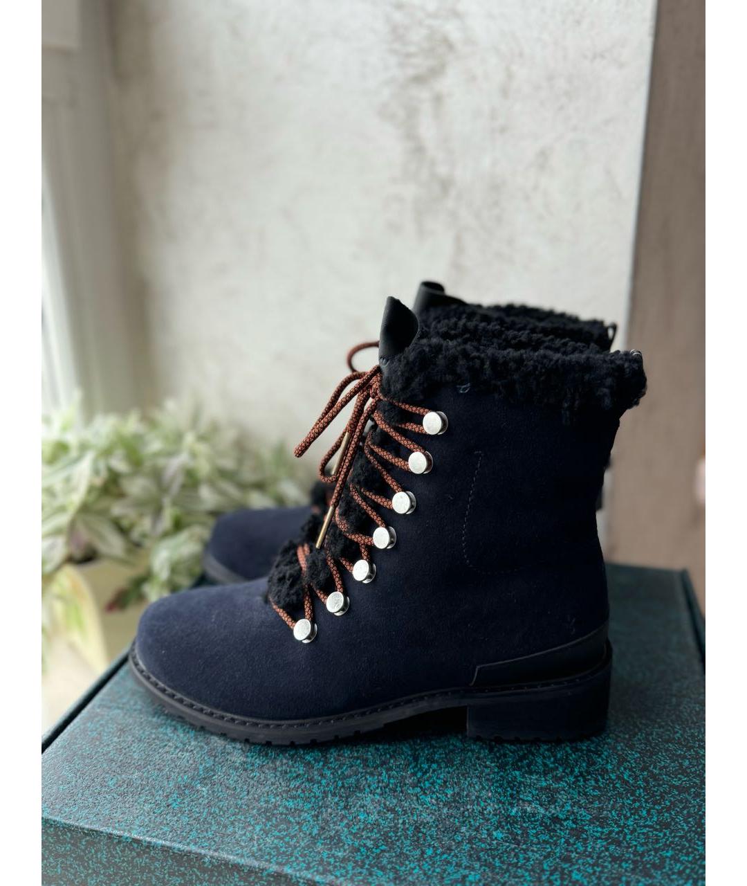 EMU Темно-синие замшевые ботинки, фото 9