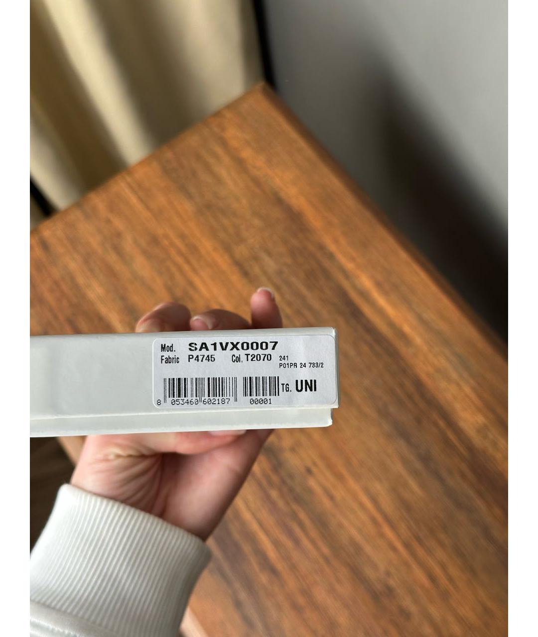 MAISON MARGIELA Бежевый кожаный кардхолдер, фото 7