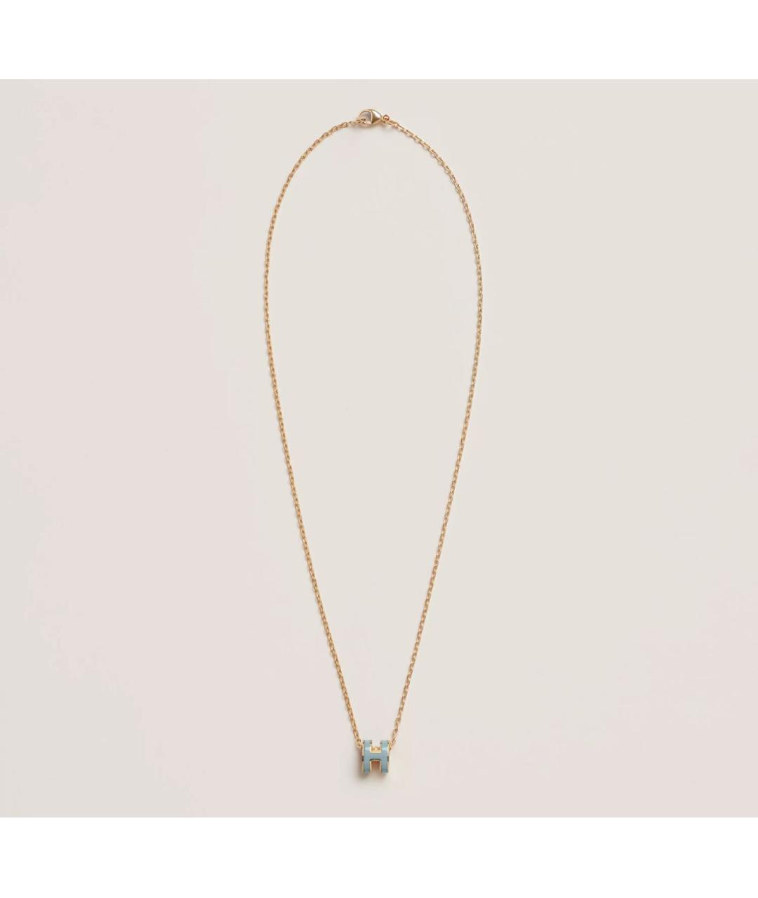 HERMES Голубая металлическая подвеска, фото 2