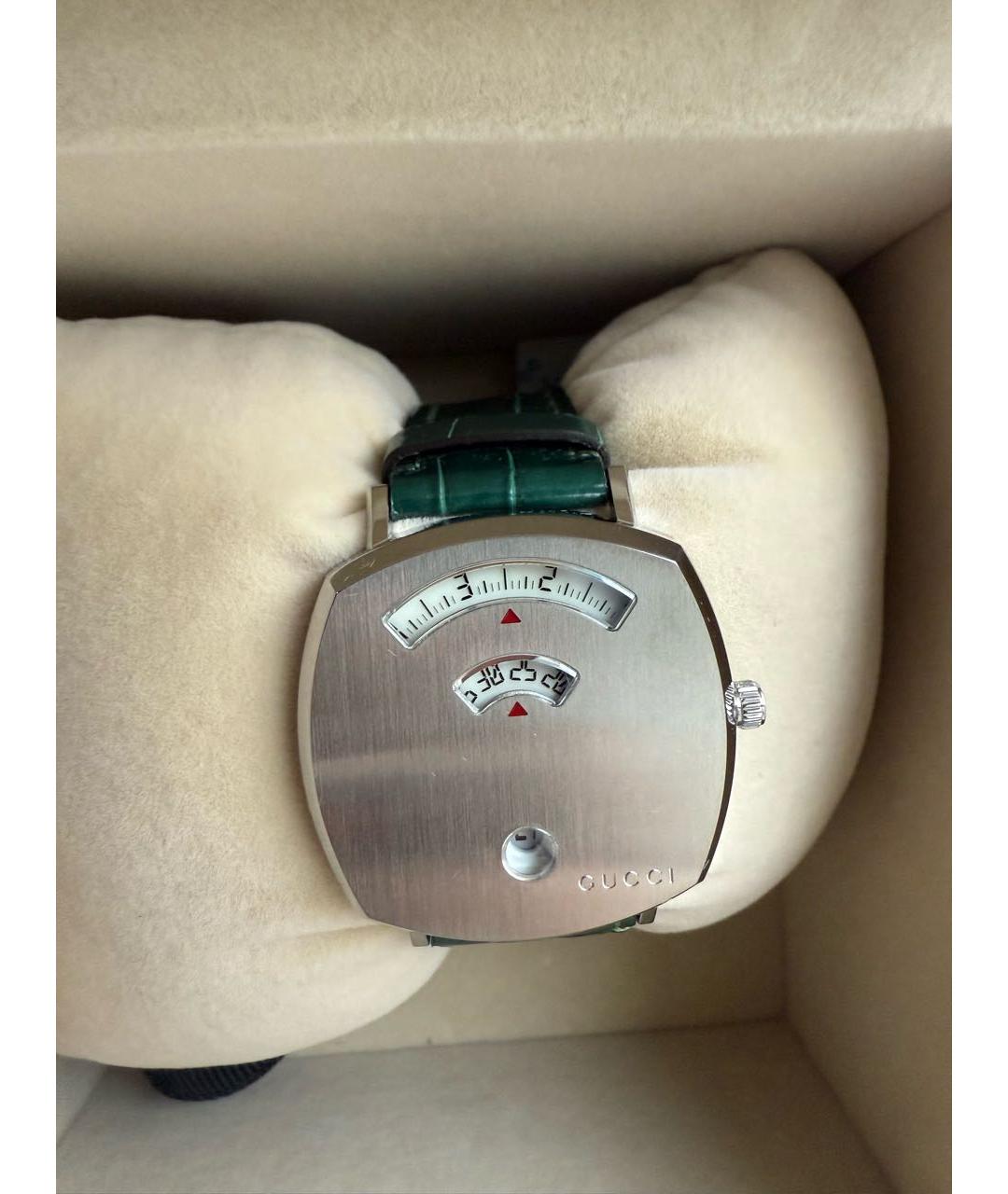 GUCCI Серебряные стальные часы, фото 4