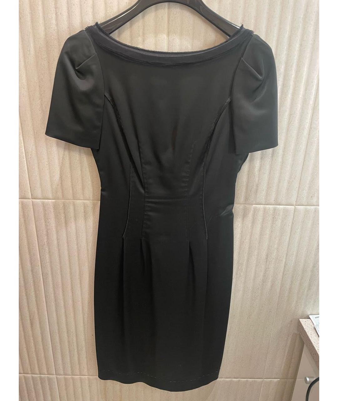 ALBERTA FERRETTI Зеленые атласное вечернее платье, фото 5