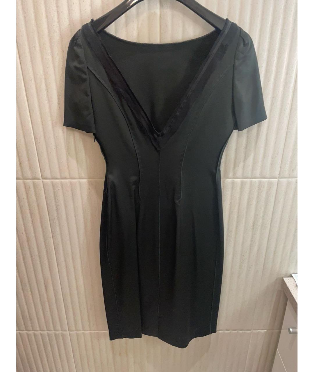 ALBERTA FERRETTI Зеленые атласное вечернее платье, фото 2