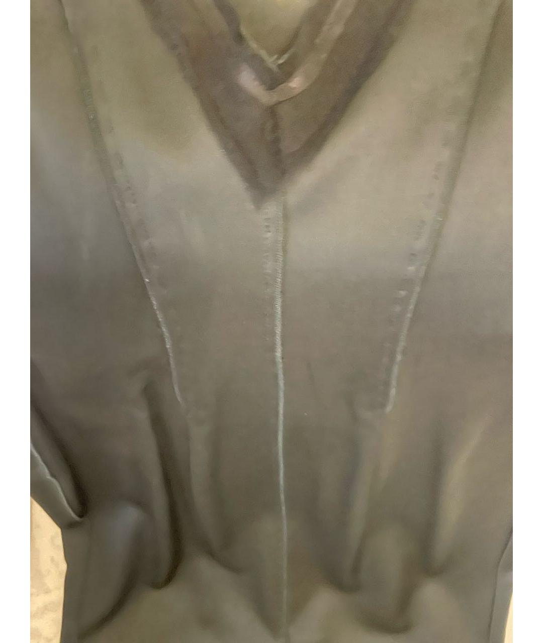 ALBERTA FERRETTI Зеленые атласное вечернее платье, фото 4