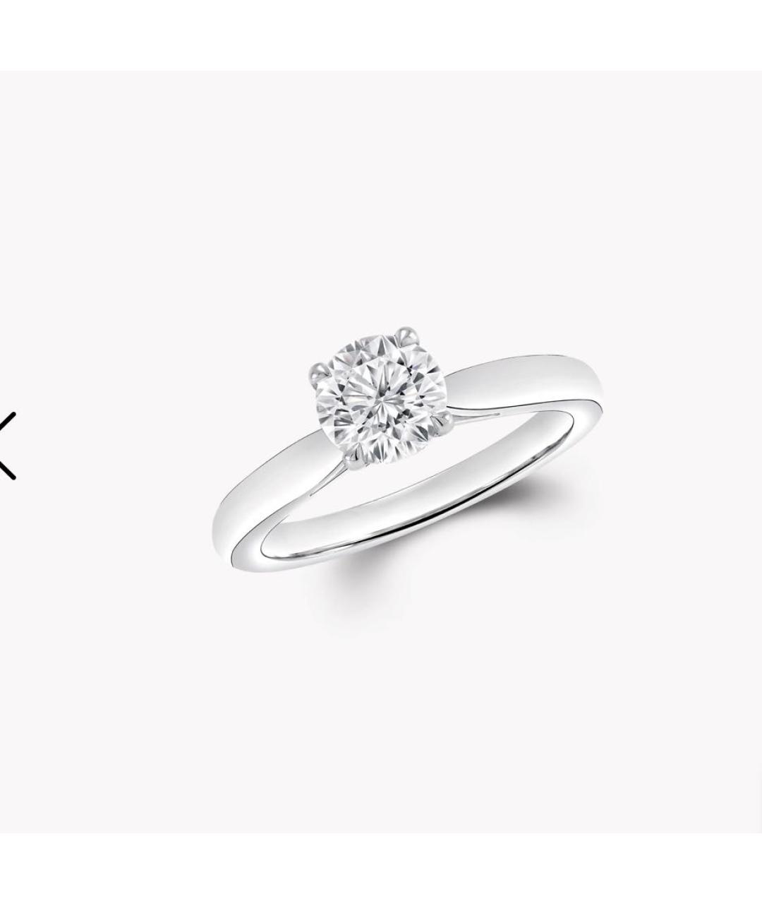 GRAFF Серебряное платиновое кольцо, фото 4