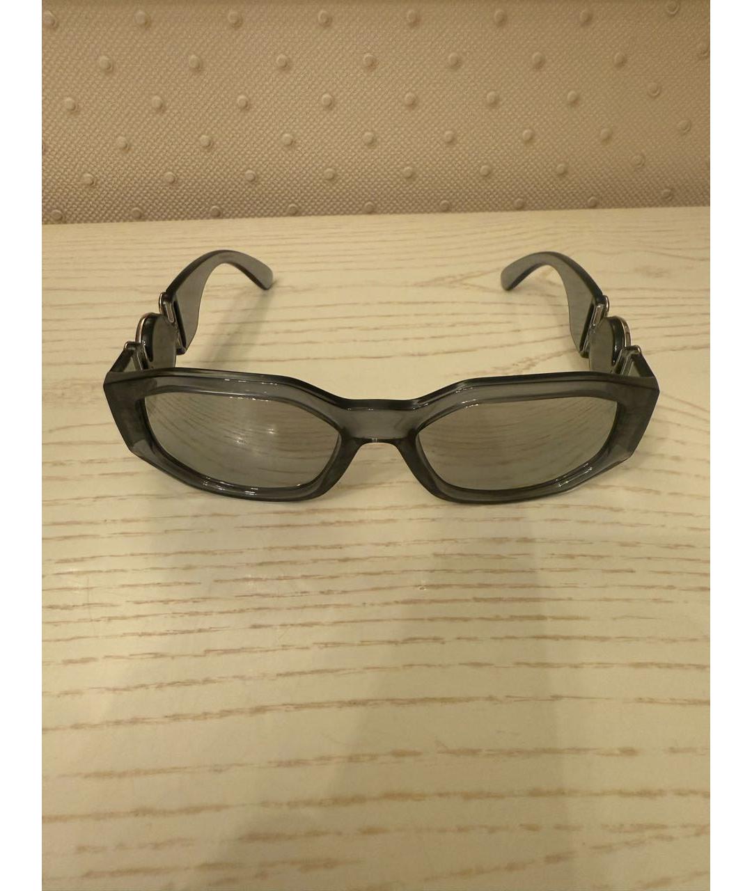 VERSACE Серые пластиковые солнцезащитные очки, фото 6