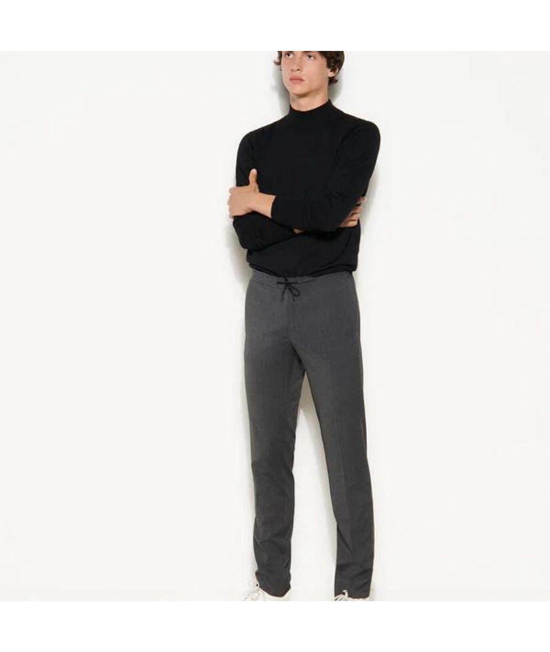 SANDRO Серые повседневные брюки, фото 7