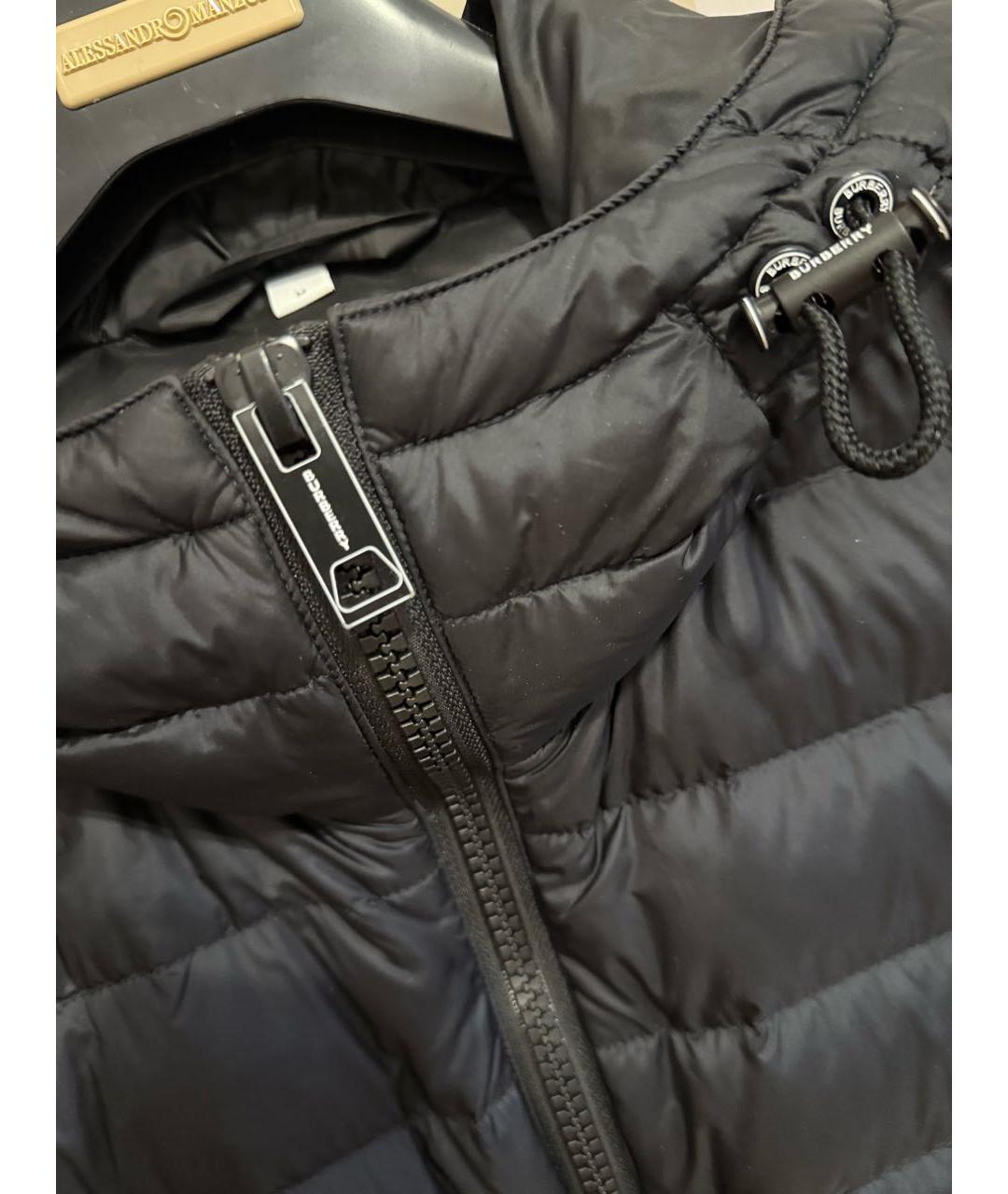 BURBERRY Черный пуховик, фото 4