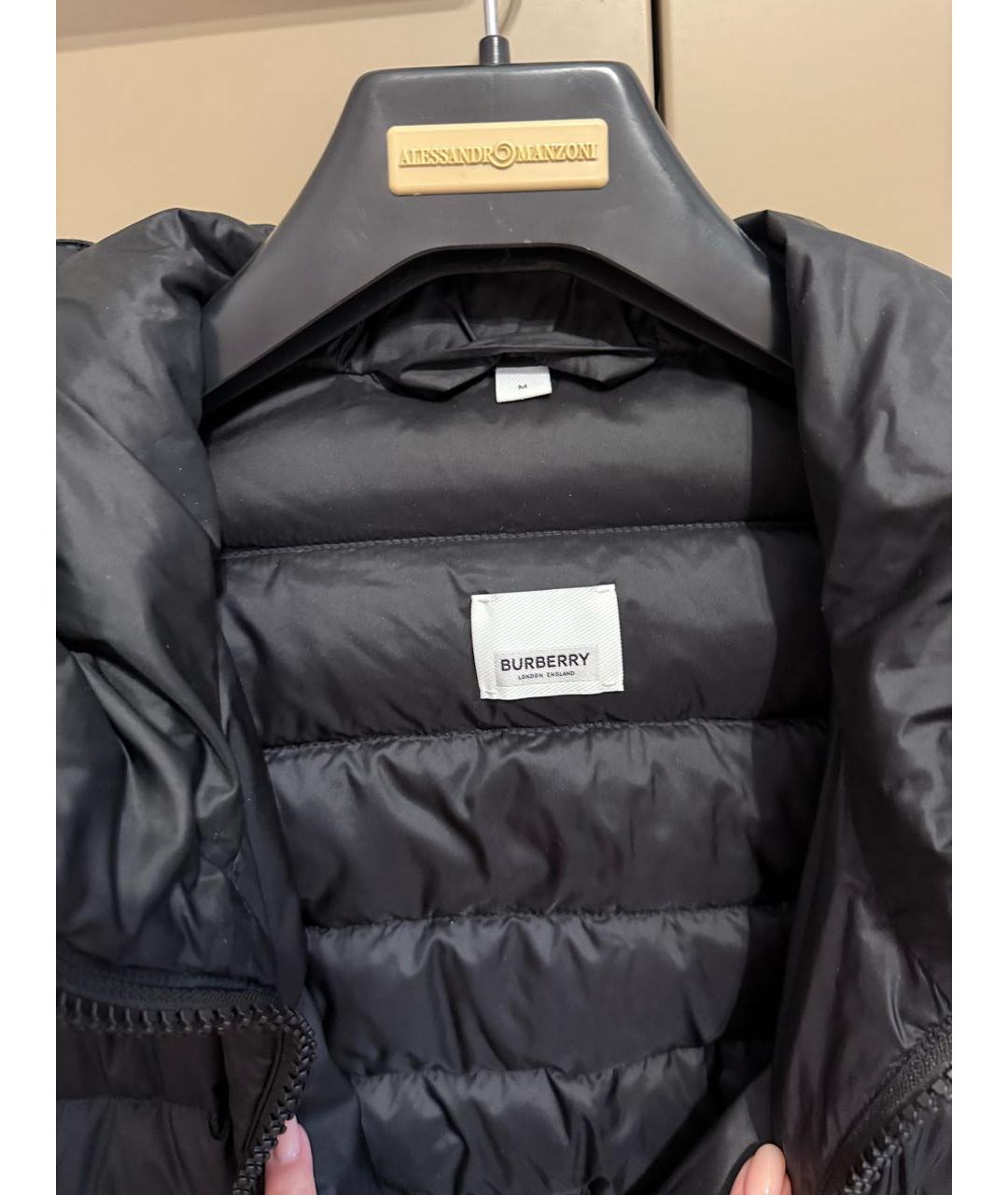BURBERRY Черный пуховик, фото 3
