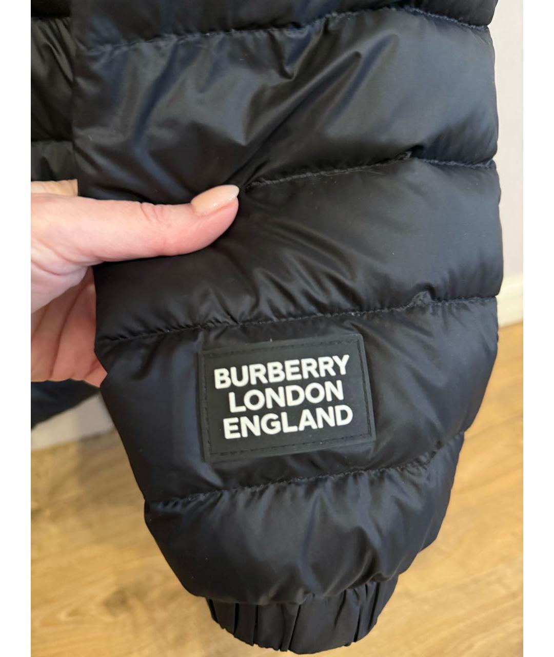 BURBERRY Черный пуховик, фото 6