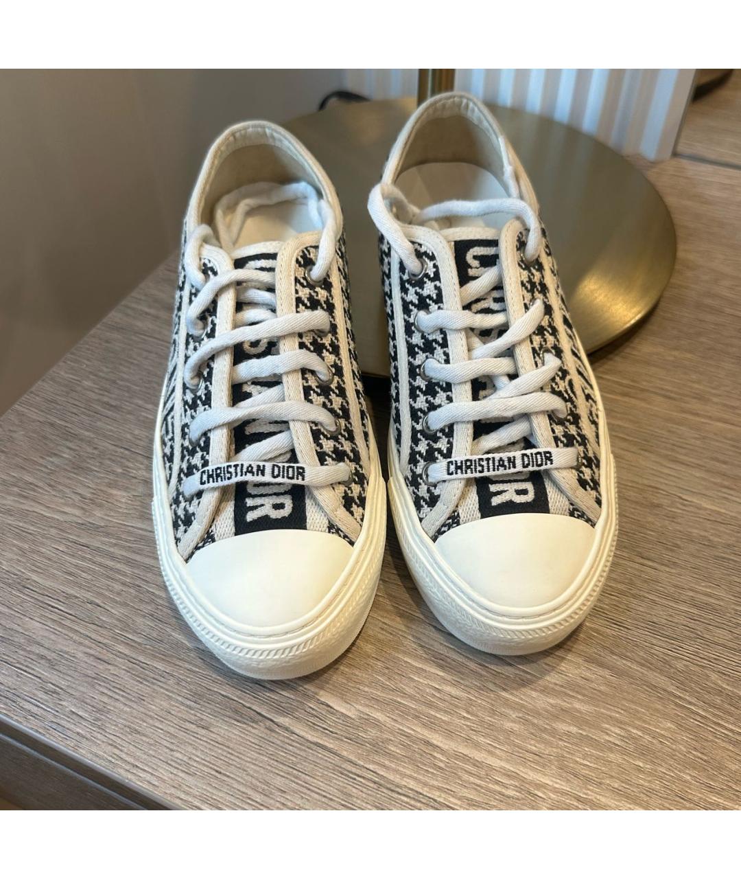 CHRISTIAN DIOR Мульти текстильные кеды, фото 3