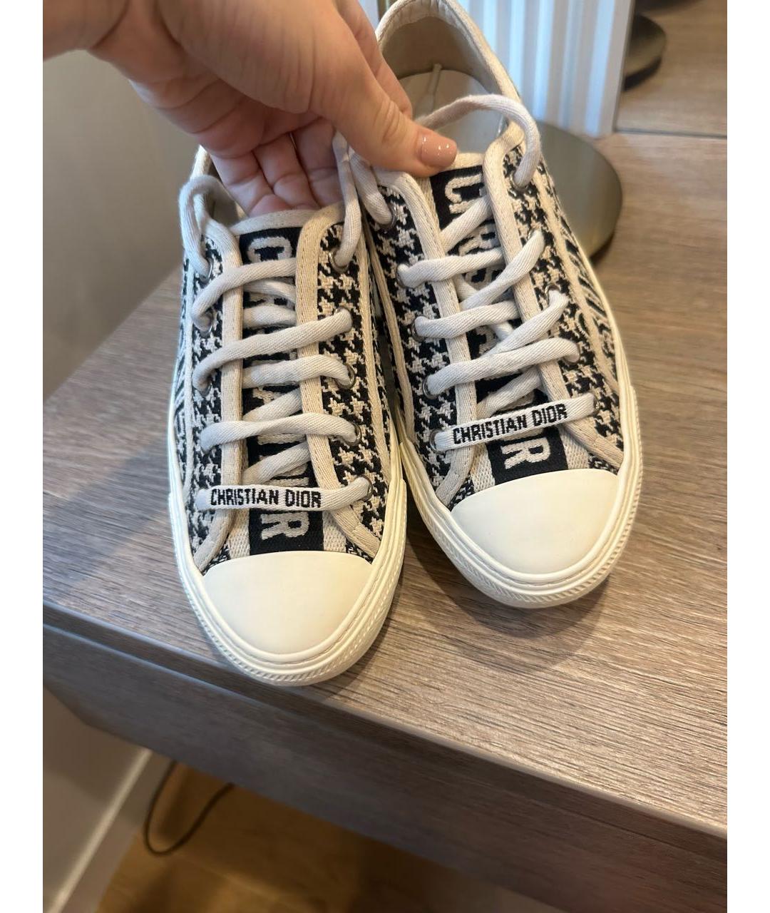 CHRISTIAN DIOR Мульти текстильные кеды, фото 7