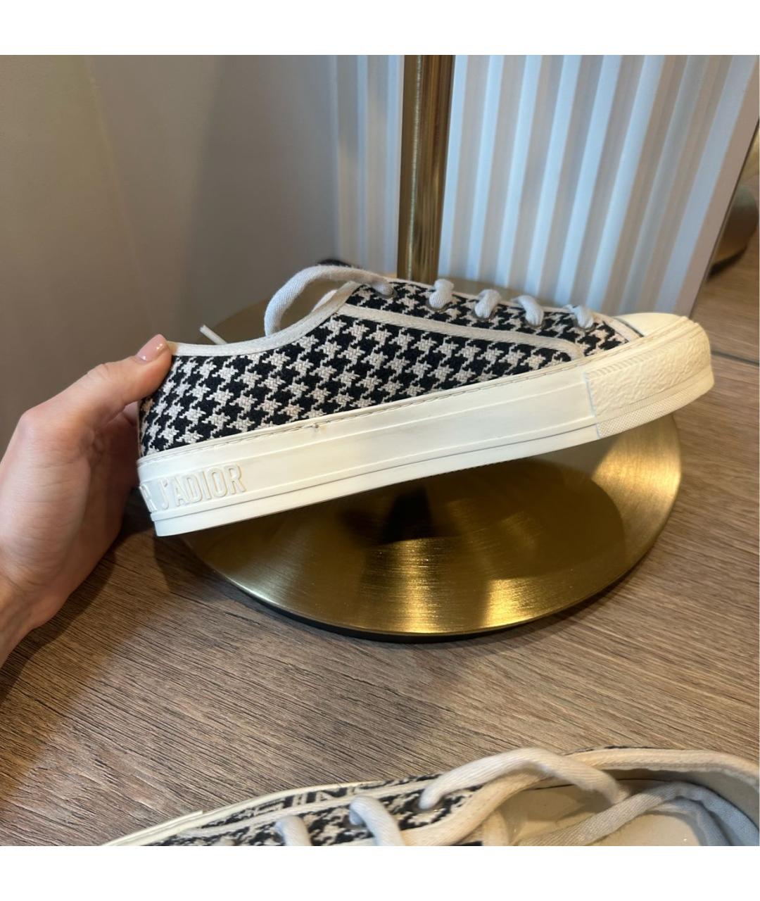 CHRISTIAN DIOR Мульти текстильные кеды, фото 6