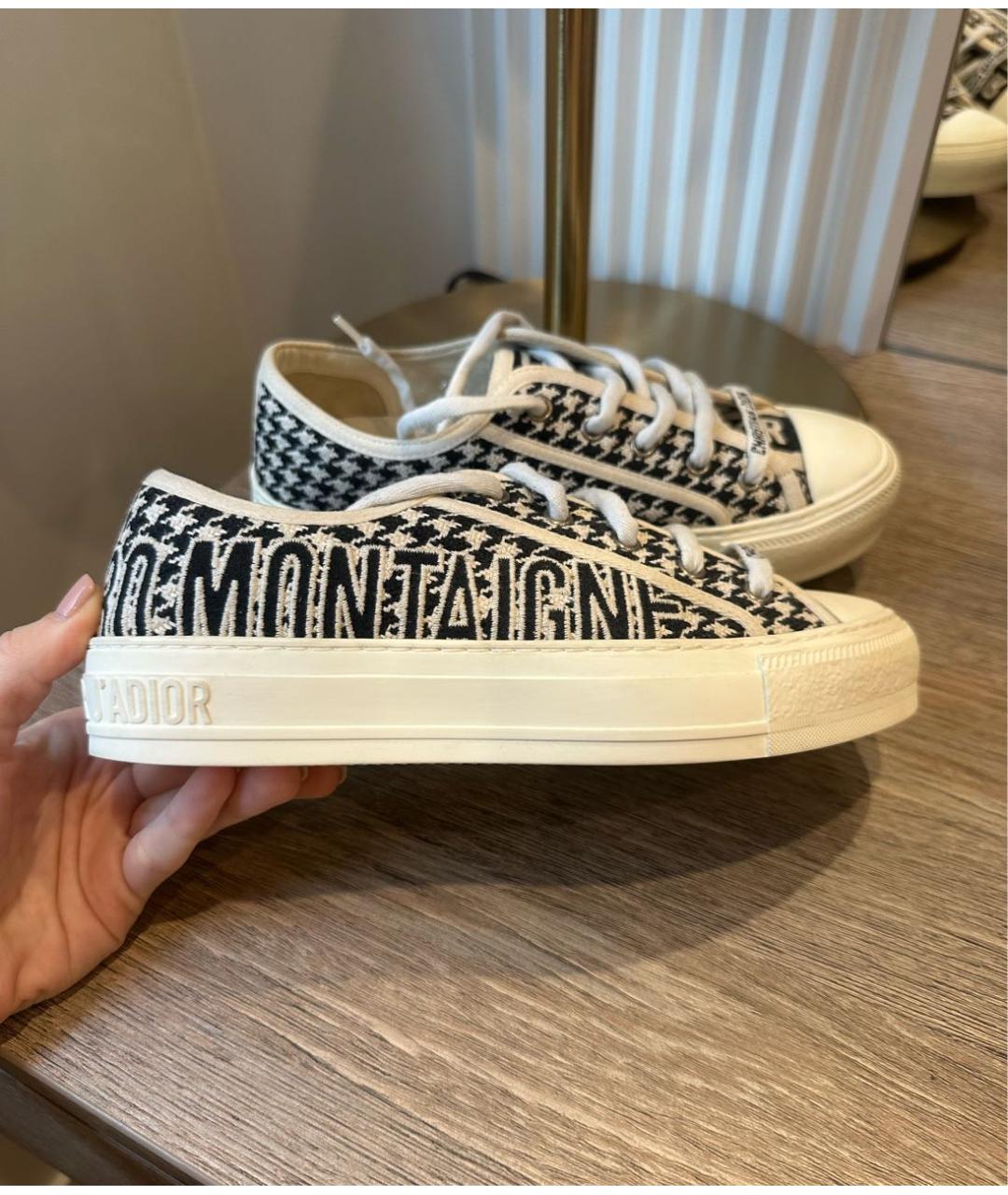 CHRISTIAN DIOR Мульти текстильные кеды, фото 2