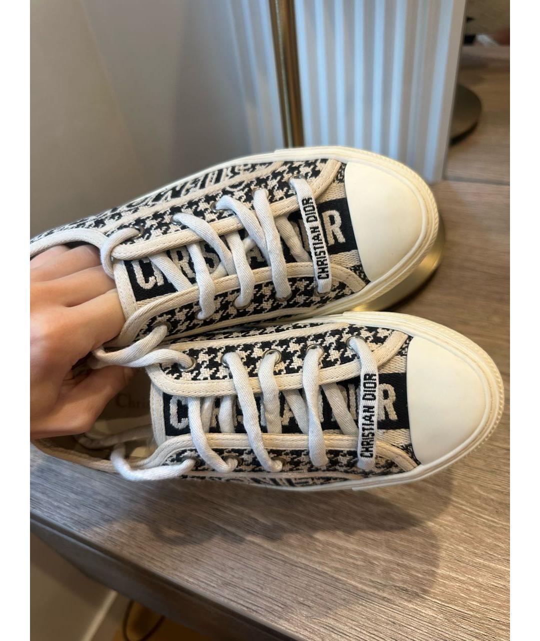 CHRISTIAN DIOR Мульти текстильные кеды, фото 8
